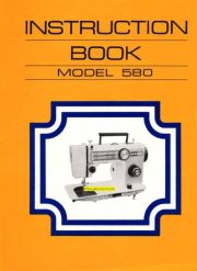 DeLuxe 580 Zigzag Sewing Machine Instruction Manual