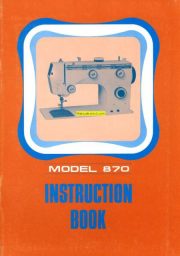 DeLuxe 870 Zigzag Sewing Machine Instruction Manual