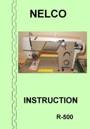 Nelco R-500 Sewing Machine Instruction Manual