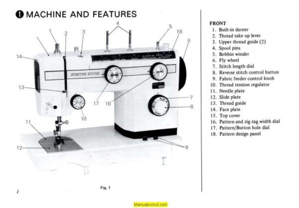 DeLuxe 727 Sewing Machine Instruction Manual