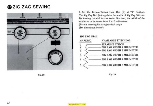 DeLuxe 727 Sewing Machine Instruction Manual