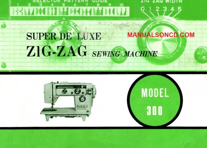 Goodhousekeeper 300S Luxe Zigzag Sewing Machine Instruction Manual PDF  Download