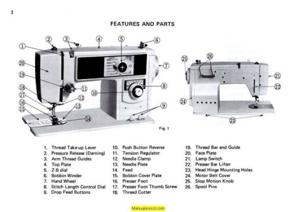 Deluxe 157B Sewing Machine Instruction Manual