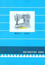 Necchi Alco 2300F Sewing Machine Instruction Manual