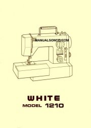 White 1210 Sewing Machine Instruction Manual