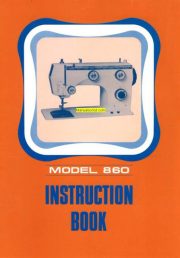 DeLuxe 860 Sewing Machine Instruction Manual