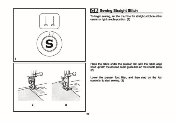 Singer 2250 10 Stitch Sewing Machine Instruction Manual