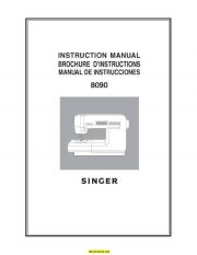 Singer 8090 Sewing Machine Instruction Manual
