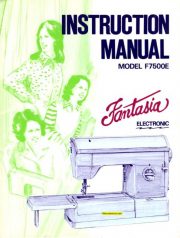 Fantasia F7500E Sewing Machine Instruction Manual