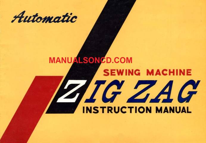 Instruction Manual, Deluxe Zig Zag - mrsewing