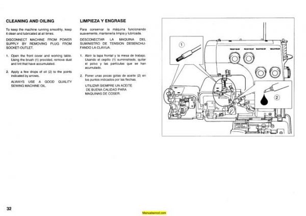 Singer 14J334 Serger Sewing Machine Instruction Manual