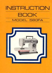Deluxe 580FA Sewing Machine Instruction Manual