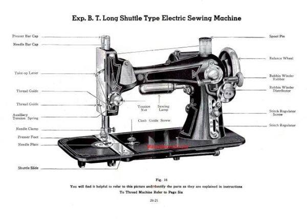 National - Eldredge Expert B.T. Sewing Machine Instruction Manual