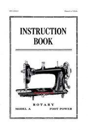 Eldredge Model A Rotary Sewing Machine Instruction Manual