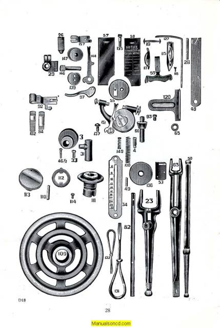 Eldredge I.E.B. Sewing Machine Instruction Manual