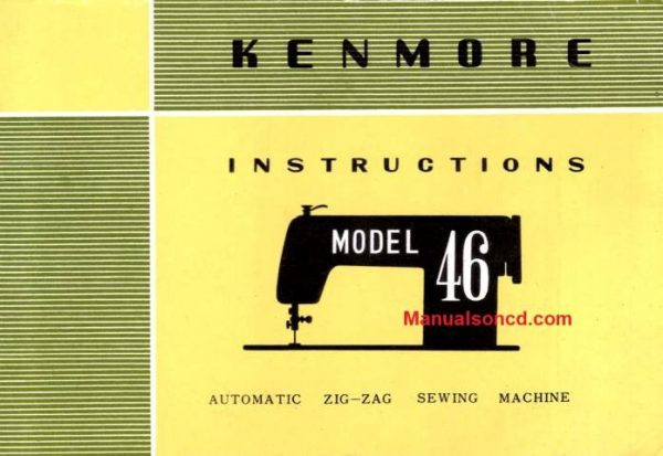 Kenmore 158.460 - 158.463 Sewing Machine Instruction Manual