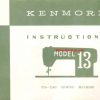 Kenmore 158.13 - 158.130 Sewing Machine Instruction Manual