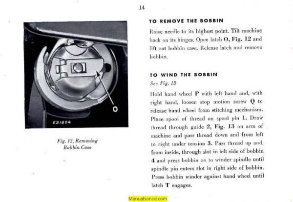 Singer 206 - 206K43 Sewing Machine Instruction Manual