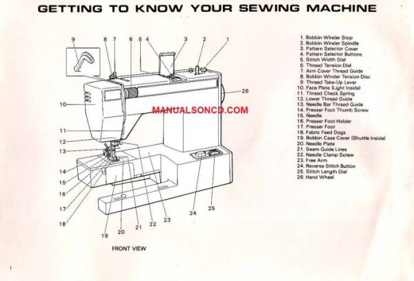 Montgomery Ward 1953-C Sewing Machine Instruction Manual