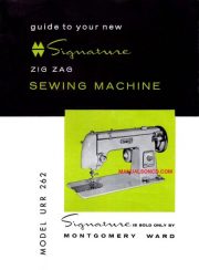 Montgomery Ward URR-262 Sewing Machine Instruction Manual