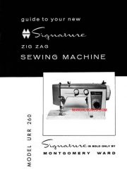 Montgomery Ward URR-260 Sewing Machine Instruction Manual