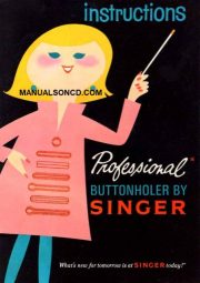 Singer Buttonholer Sewing Machine Manual Part No. 102577