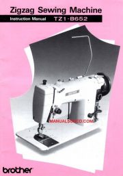 Brother TZ1-B652 Sewing Machine Instruction Manual