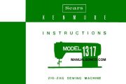 Kenmore 158.1317 - 158.13170 Sewing Machine Manual