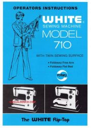 White 710 Sewing Machine Instruction Manual