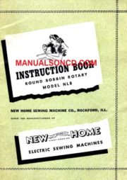 New Home NLB Sewing Machine Instruction Manual