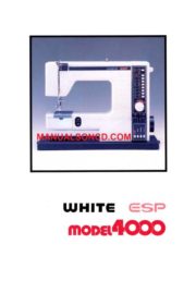 White 4000 ESP Sewing Machine Instruction Manual