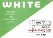 White 578 Sewing Machine Instruction Manual
