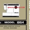 Montgomery Ward 1954 Sewing Machine Manual