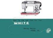 White 951 Sewing Machine Instruction Manual