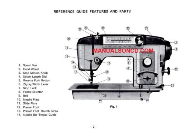 White 951 Sewing Machine Instruction Manual