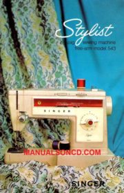 Singer 543 Stylist Sewing Machine Instruction Manual