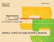 Kenmore 158.1880 - 18800 Sewing Machine Manual