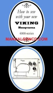 Viking Husqvarna 4000 Sewing Machine Instruction Manual
