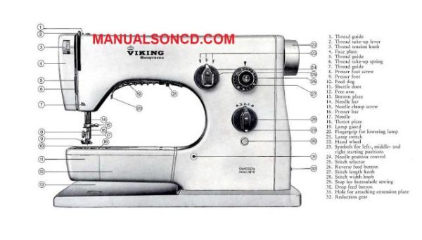 Viking Husqvarna 4000 Sewing Machine Instruction Manual