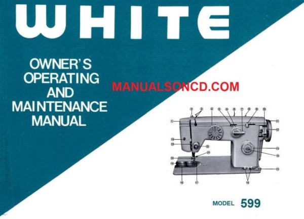 White 599 Sewing Machine Instruction Manual