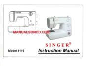 Singer 1116 Sewing Machine Instruction Manual