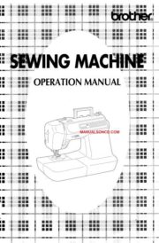 Brother PC-3000 Sewing Machine Instruction Manual