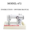 Janome 672 Sewing Machine Instruction Manual