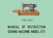 New Home 675 Sewing Machine Instruction Manual