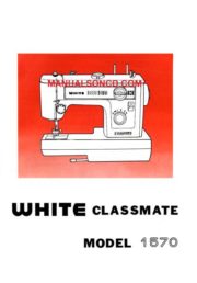 White 1570 Sewing Machine Instruction Manual