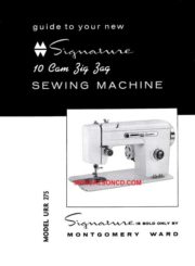 Montgomery Ward URR 275 Sewing Machine Manual