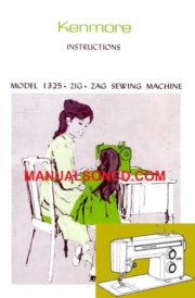 Kenmore 158.13250 - 158.1325 Sewing Machine Manual