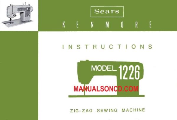 Kenmore 158.12260 Sewing Machine Instruction Manual