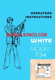 White 734 Sewing Machine Instruction Manual