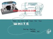 White 967 Sewing Machine Instruction Manual